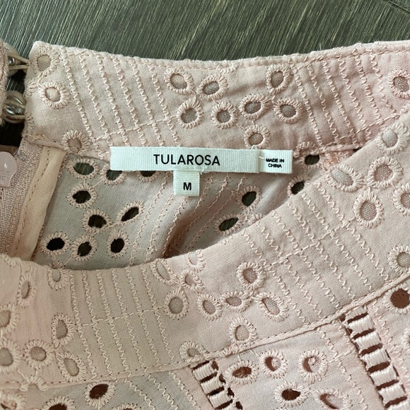 Tulsrosa - Dusty Pink Eyelet Ruffle Top - Picture 3 of 3